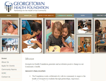 Tablet Screenshot of gthf.org